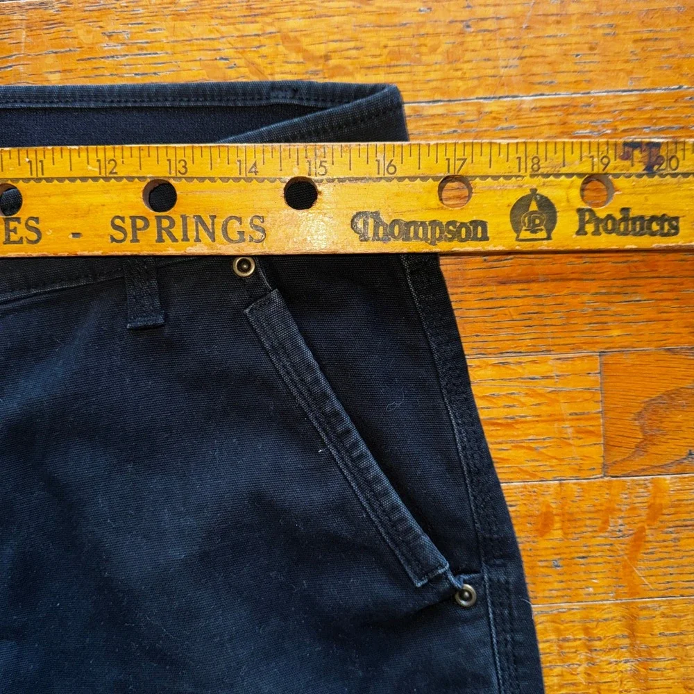 Brahma Mens Black Utility Carpenter Work Pants Straight Leg‎ 32x32 Hammer Loop